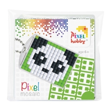 Pixelhobby Nøglering - Mini Perler - Panda 